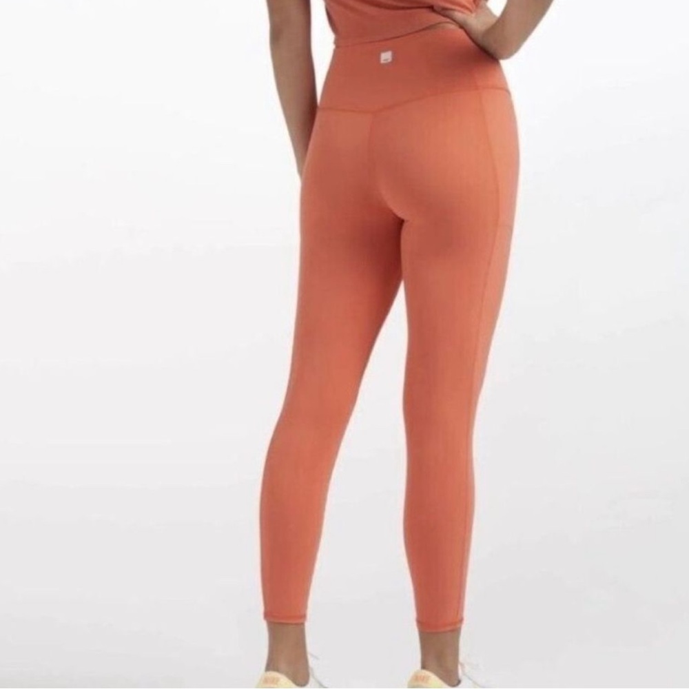 Vuori | High-Rise Performance Leggings | Size Small | Burnt Orange